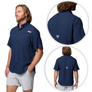 CAMISA TAMIAMI MEN MC COLUMBIA personalizada